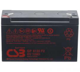 CSB Battery GP6120F2 6V 12AH Blei-Akku (AGM) 