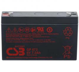 CSB Battery GP672F2 6V 7,2AH Blei-Akku (AGM) 