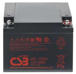 CSB Battery  GPL12260 12V 26AH Blei-Akku (AGM), Longlife 