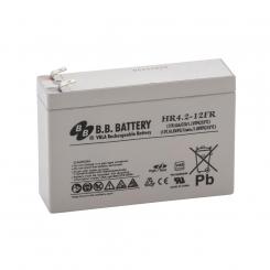 12V 4.2Ah Akku, AGM Bleiakku, B.B. Battery HR4.2-12FR, VdS, schwer entflammbar, ersetzt u. a. Panasonic UP-VW1220P1 