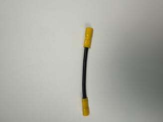 Batterieverbinder, ummantelt, Gesamtlänge ca. 12,20 cm , 6 mm² Kabelquerschnitt, 6,00 mm² Faston F1 und F2 