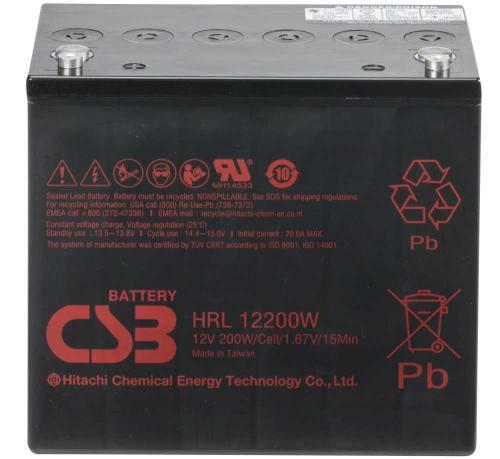 Artikelbild des Artikels “CSB Battery HRL12200W 12V 50AH Blei-Akku (AGM) “