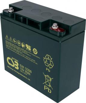 CSB Battery EVX12200 12V 20AH Blei-Akku (AGM) 