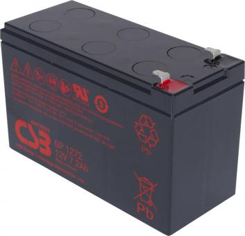 CSB Battery  GP1272F1 12V 8AH Blei-Akku (AGM)  VdS schmale Anschlüsse 