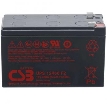 CSB Battery UPS12460F2 12V 9,2AH Blei-Akku (AGM) 