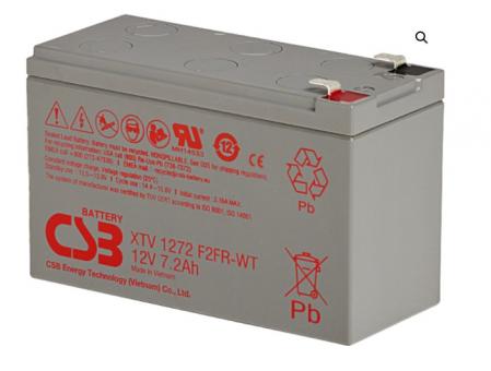 CSB Battery XTV1272F2 12V 7,2AH Blei-Akku (AGM) 