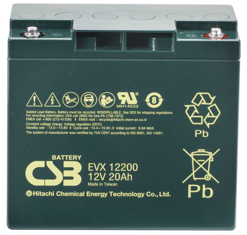 EVX12200 / EVX 12200 : CSB Battery | ZDIS