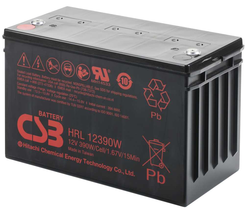 Artikelbild 2 des Artikels “CSB Battery HRL12390W 12V 97,5AH Blei-Akku (AGM) “