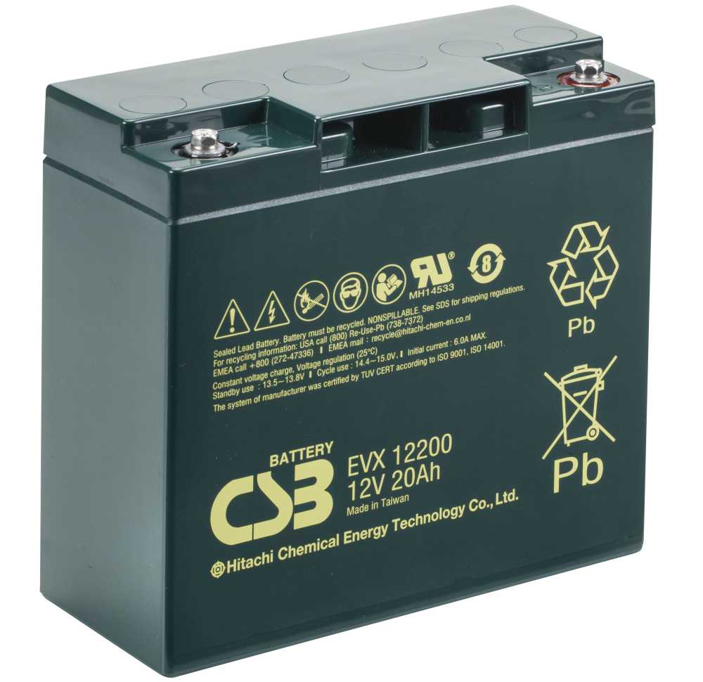 EVX12200 / EVX 12200 : CSB Battery | ZDIS