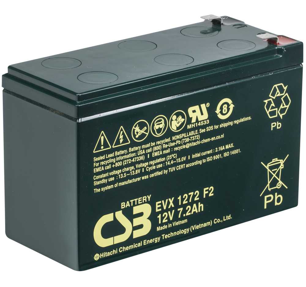 Artikelbild 3 des Artikels “CSB Battery EVX1272 12V 7,2AH Blei-Akku (AGM), Longlife “